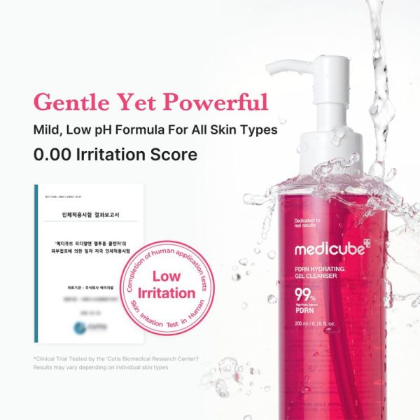 Medicube Nettoyant Visage en Gel Rose au PDRN 200ml – Pureté et éclat
