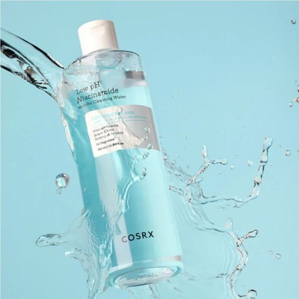 COSRX Low pH Niacinamide Micellar Cleansing Water 400ml - Eau micellaire apaisante et régulatrice de sébum