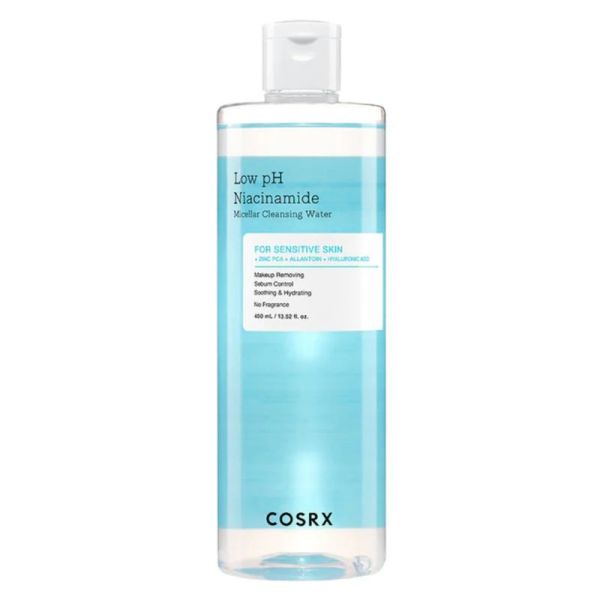 COSRX Low pH Niacinamide Micellar Cleansing Water 400ml - Eau micellaire apaisante et régulatrice de sébum