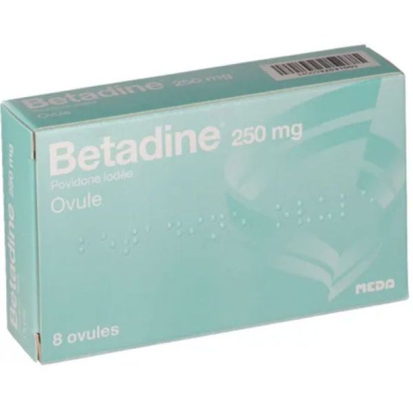 Betadine 250 mg 8 ovules