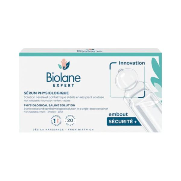 Biolane Sérum Physiologique Unidoses 20 x 5 ml