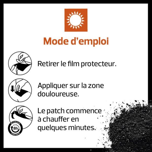 Actipoche Patch Chauffants - 4 patchs - Soulagement longue durée des douleurs musculaires et articulaires