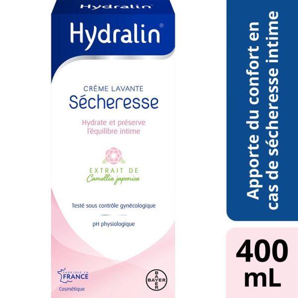 Hydralin Soin Lavant Intime Sécheresse - 400 ml - Sécheresse Intime et Confort Quotidien