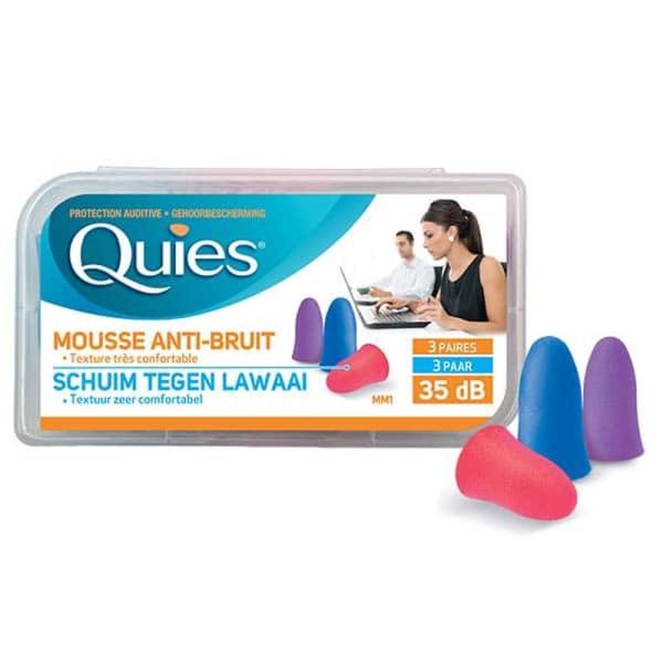 Quies Protection Auditive en Mousse Confort 3 Paires - Disco