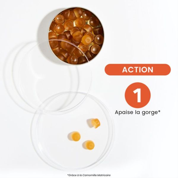 Santarome Propolis Royale Gommes Propolis Bio 45 Gommes – Confort de la gorge