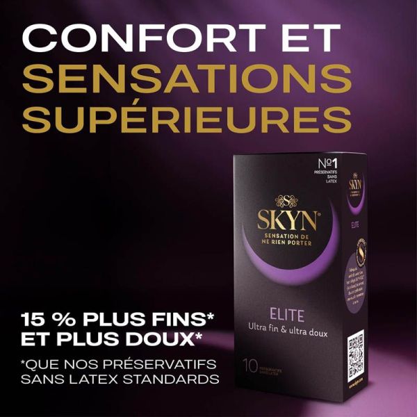 Skyn Elite Sans Latex 10 préservatifs
