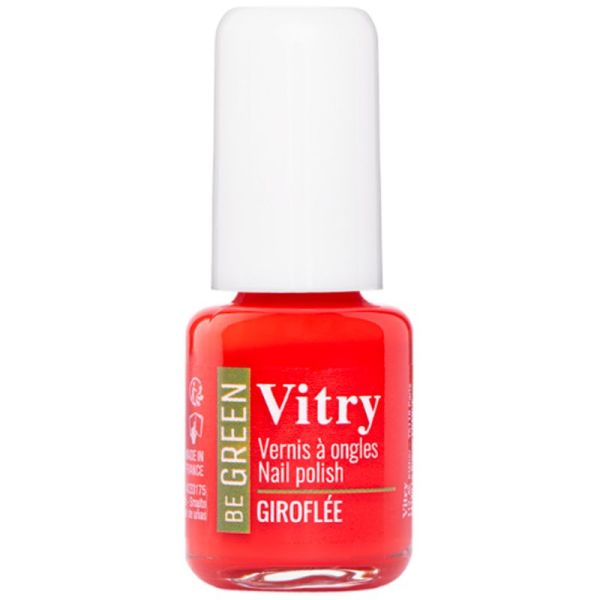 Vitry Be Green Vernis à Ongles - 6 ml - Couleur : Giroflée - Vernis vegan, naturel et innovant
