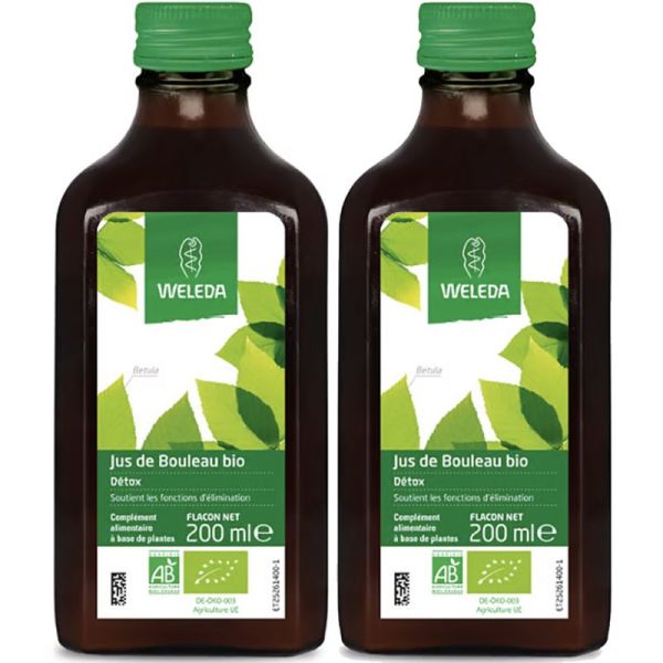 Weleda Jus de Bouleau Bio Duo 2x200ml – Élimination et détoxification