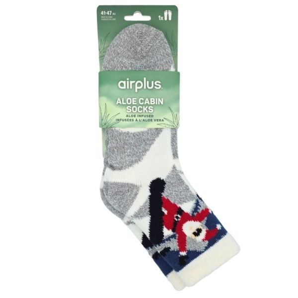 Airplus Chaussettes Infusées à l'Aloe Vera Père Noel en SnowBoard Taille 41-47 - Confort et douceur