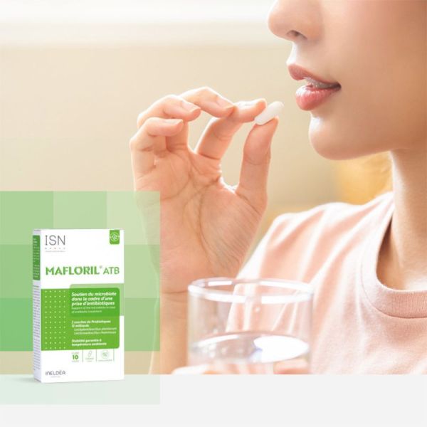 Ineldea Mafloril ATB - 10 gélules - Préserve le microbiote pendant une prise d’antibiotiques