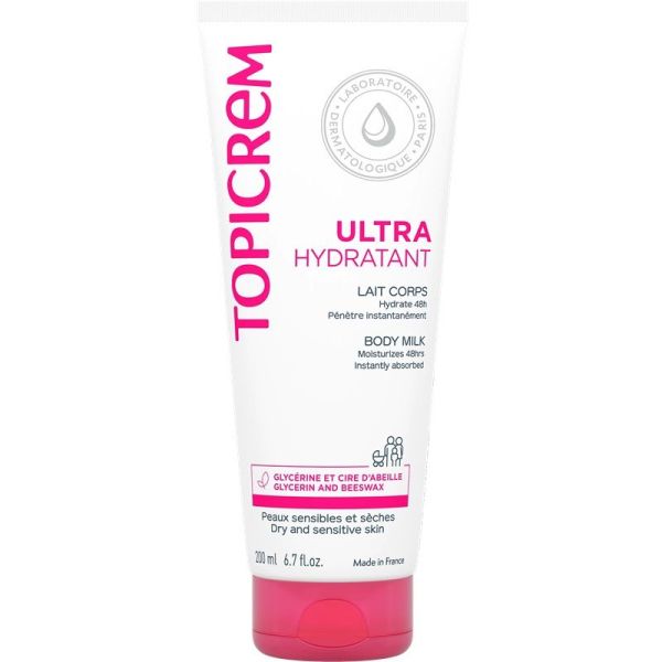 Topicrem Ultra-Hydratant Lait Corps Peaux Sèches - 200ml