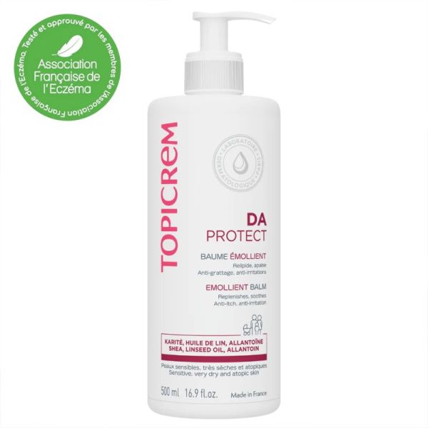Topicrem DA Protect Baume Émollient 500ml – Anti-grattage peaux atopiques