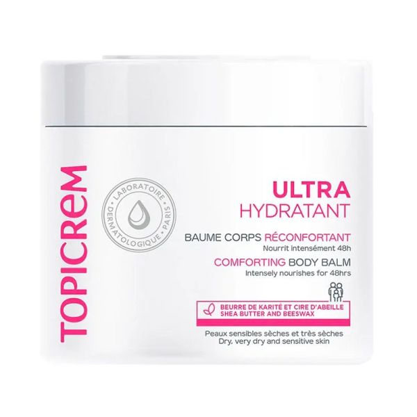 Topicrem Ultra-Hydratant Baume Corps Réconfortant - Peaux Sèches & Très Sèches - 380g