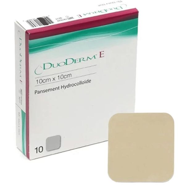 Convatec DuoDerm E Pansement Hydrocolloïde - 10 x 10 cm - 10 pansements - Cicatrisation en milieu humide