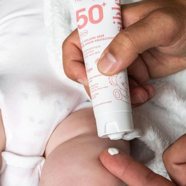 Alphanova Lait Solaire Bébé Très Haute Protection SPF 50+ 50ml – protection solaire efficace et douce pour la peau des bébés