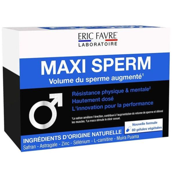 Maxi Sperm Volume du Sperme Augmenté - 60 gélules végétales
