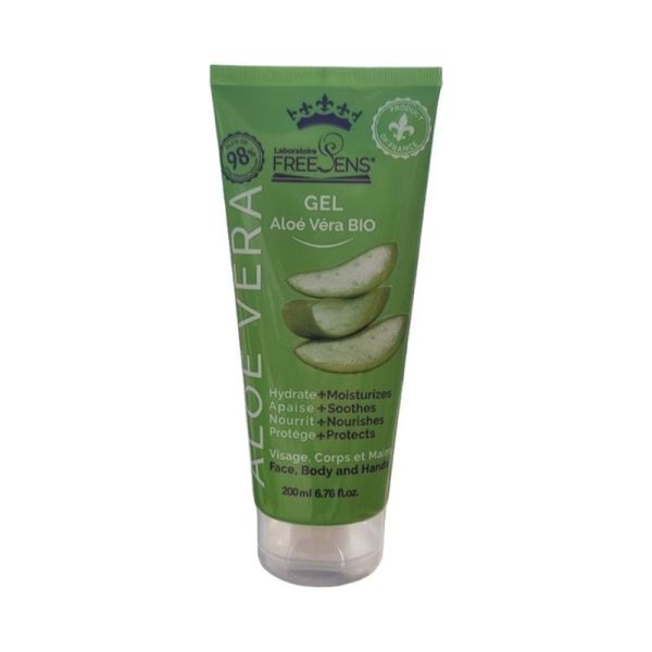 Freesens Gel d'Aloe Vera Bio Hydratation Visage, Corps & Mains - 200ml