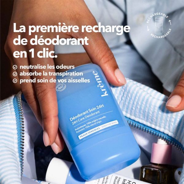 Krème Recharge Déodorant Soin 24h 50g – Protection et équilibre