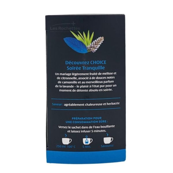 CHOICE Infusion Soirée Tranquille Bio - 17 Sachets