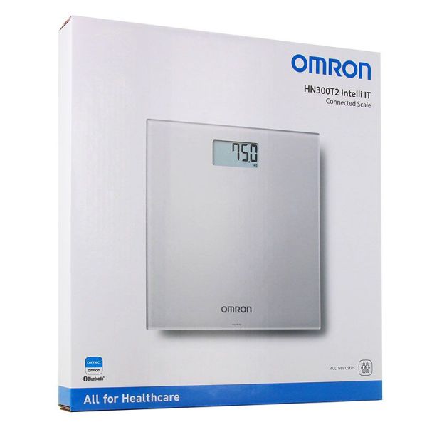 Omron Balance Connectée - HN300T2 Intelli IT - Gris