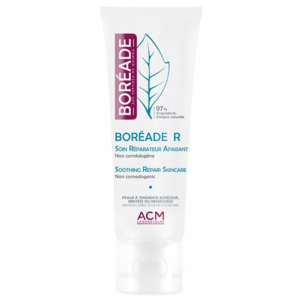 Noviderm Boréade Soin Réparateur Apaisant - Peaux Grasses, Irritées, et Desséchées - 40ml