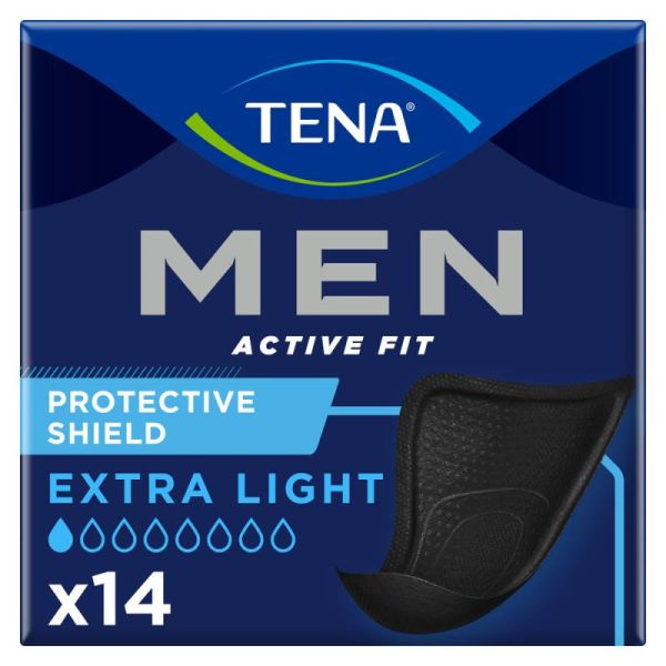 TENA MEN Protections Discrètes Extra Light - 14 Protections pour Homme - Pertes Très Légères