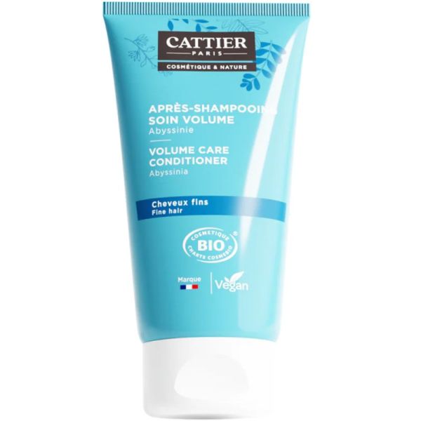 Cattier Après-Shampoing Cheveux Fins Soin Volume Bio 150ml – Densifie et renforce