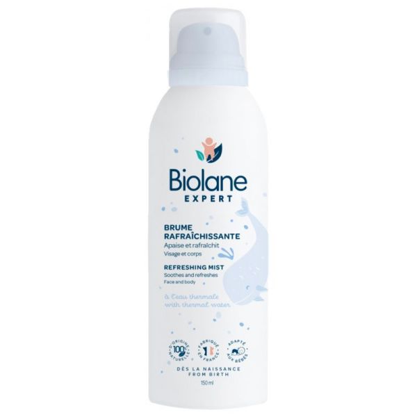 Biolane Expert Brume Rafraîchissante - 150 ml - Apaise et hydrate la peau délicate de bébé