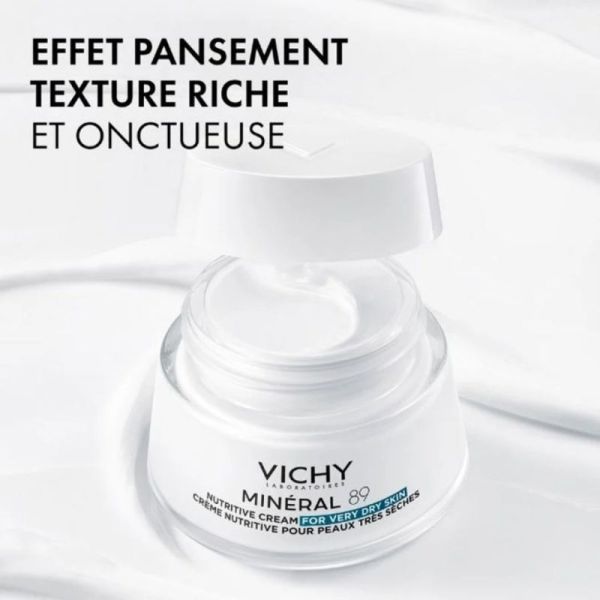 Vichy Minéral 89 Nutrilogie Crème Nutritive 50 ml - Répare la barrière cutanée