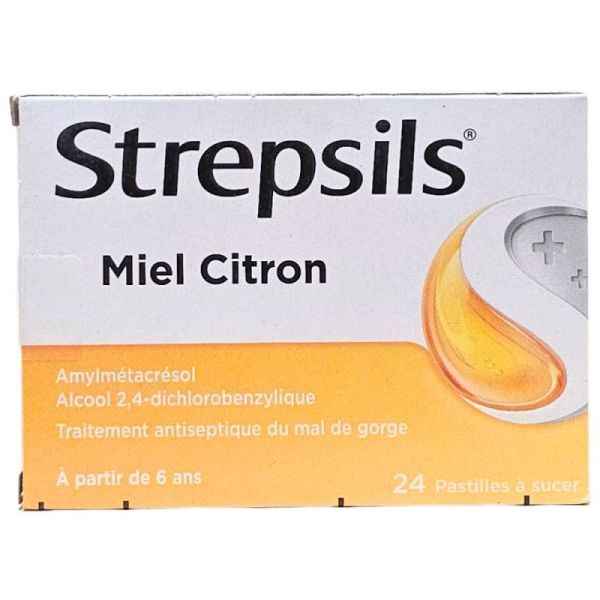 Strepsils miel citron 24 pastilles