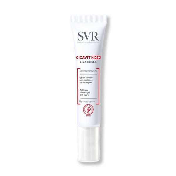 SVR Cicavit DM+ Gel Cicatrices - 15 g - Réduction et Prévention des Cicatrices Visibles