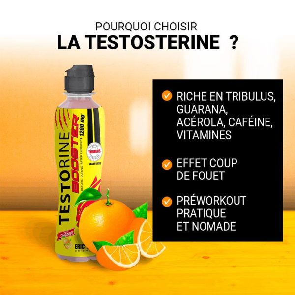 Eric Favre Boisson Testorine Booster Fruits Rouges 500ml - Boisson testorine pour Preworkout