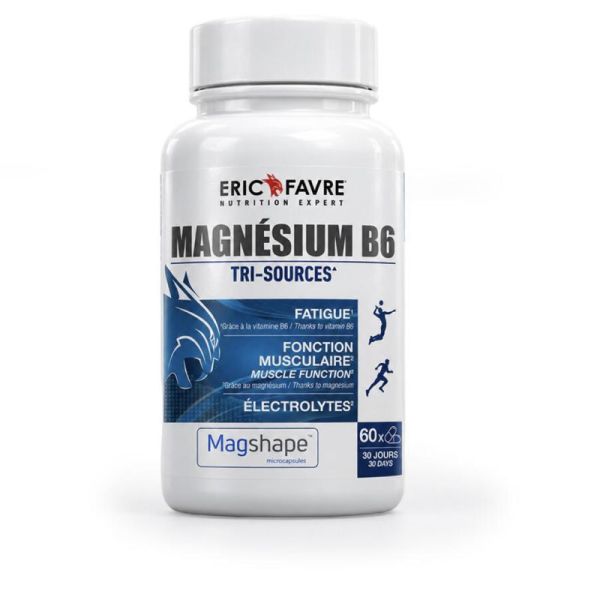 Eric Favre Magnésium Tri-Sources 60 Gélules – Anti-fatigue et système nerveux