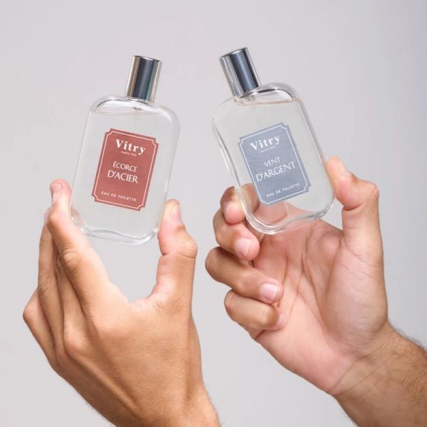 Vitry Eau de Toilette Homme Vent d'Argent 100ml - Aromatique boisé aquatique