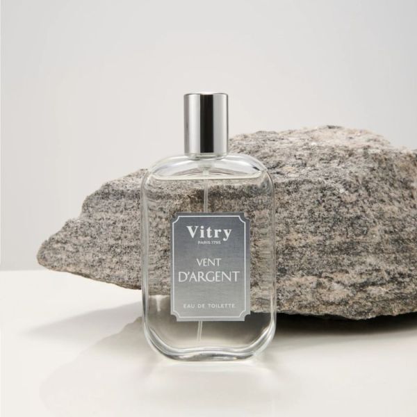 Vitry Eau de Toilette Homme Vent d'Argent 100ml - Aromatique boisé aquatique