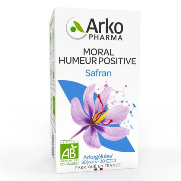 Arkogélules Safran Bio - 30 gélules - Équilibre émotionnel & bien-être mental