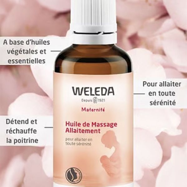 Weleda Huile de Massage Allaitement 50ml – Confort et lactation