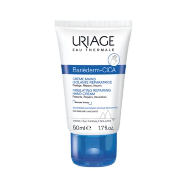 Uriage Bariéderm-Cica Crème Mains Isolante Réparatrice 50 ml - Répare et protège les mains très sèches