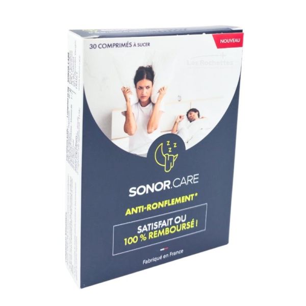 Sonor Care Sommeil Sans Ronflement - À Base de 4 Huiles Essentielles - 30 comprimés à sucer