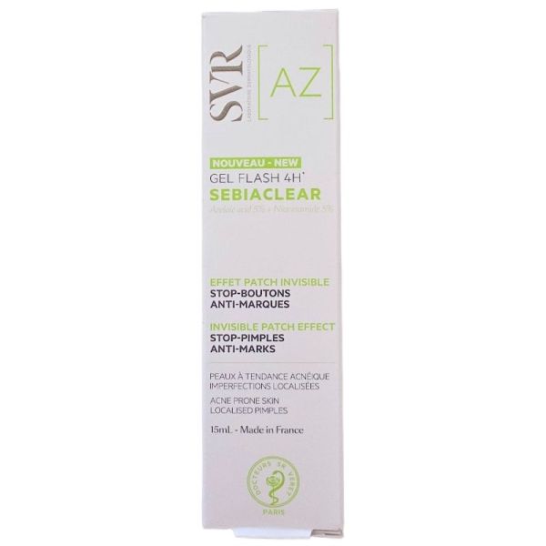 SVR Sebiaclear Gel Flash 4h - Stop boutons anti-marques effet patch invisible - 15ml