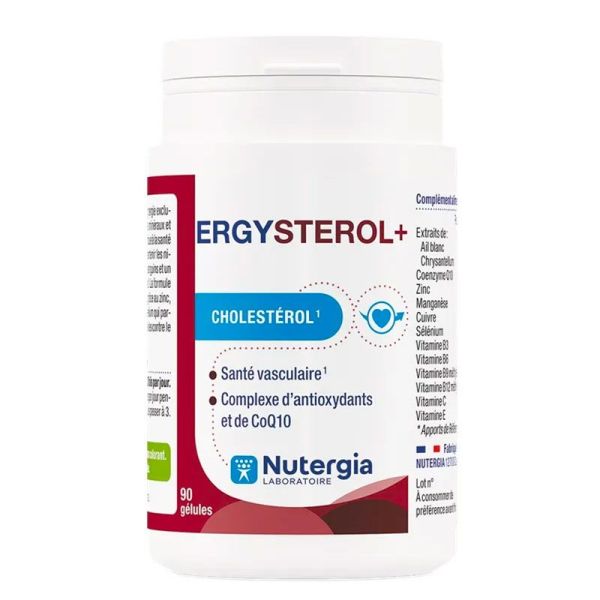 Nutergia Ergystérol+ - Cholestérol et Santé Vasculaire - 90 gélules