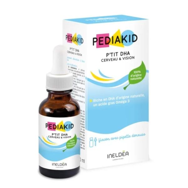 Pédiakid P’tit DHA Cerveau & Vision 30 ml – Développement cognitif et visuel