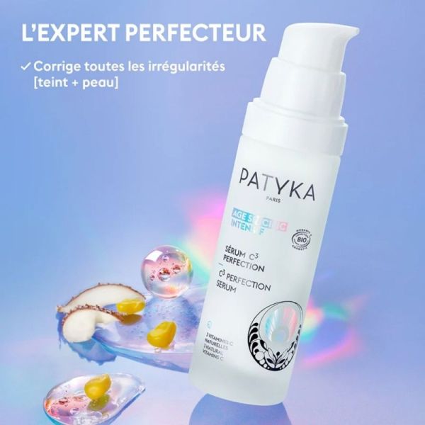 Patyka Age Specific Intensif - Sérum C3 Perfection Bio - Sérum Hydratant et Anti-âge - 30 ml