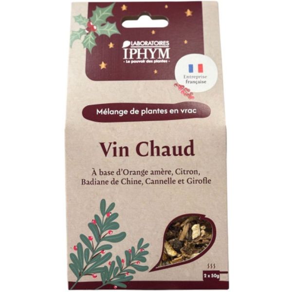 Iphym Vin Chaud Mélange de Plantes en Vrac - 100g - Infusion hivernale gourmande et conviviale