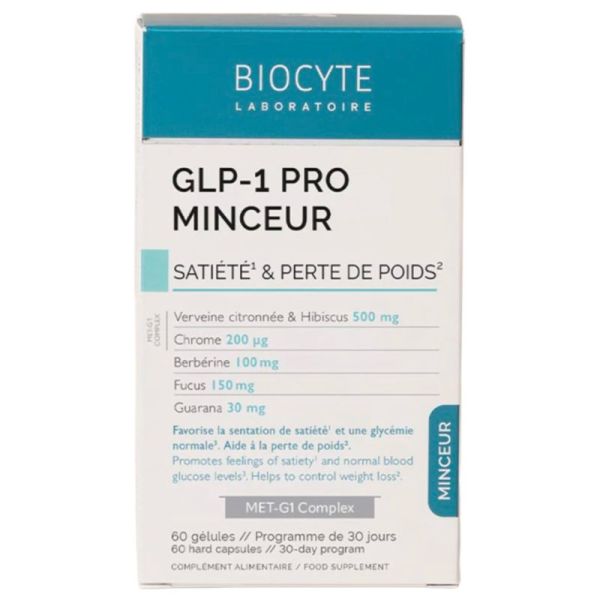 Biocyte GLP-1 Pro Minceur 60 Gélules – Satiété et métabolisme