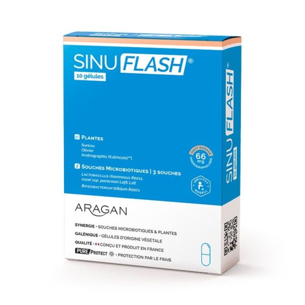 Aragan PureProtect Sinuflash - 10 Gélules