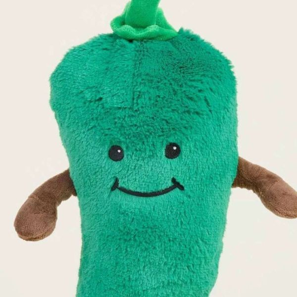 Soframar Warmies Bouillotte Peluche Déhoussable Piment 35 cm - Chaleur réconfortante et apaisante