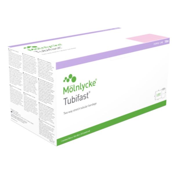 Molnlycke Health Care Tubifast Violet - 10m x 20 cm - Maintien fiable des pansements