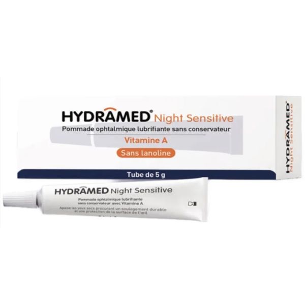 Horus Hydramed Night - Pommade ophtalmique stérile à la vitamine A - Tube 5 g