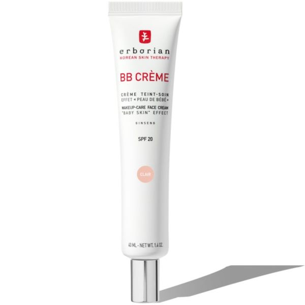 Erborian BB Crème au Ginseng 40ml Teinte Clair – Crème de teint soin effet peau de bébé